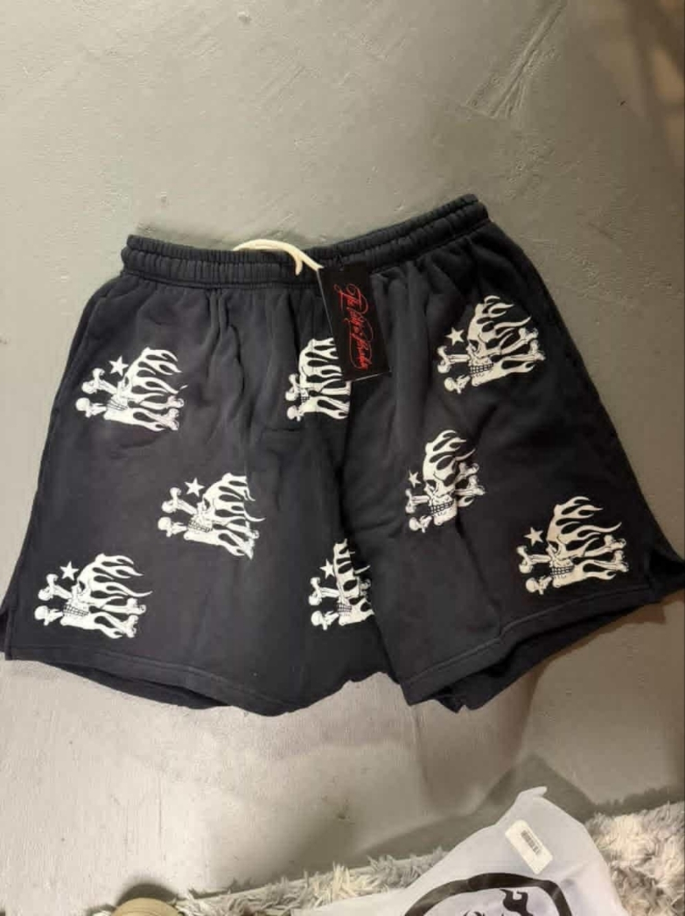 Hellstar Skull Shorts Black White Sz 3xl , XXXL (38-48") . NEW